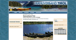 Desktop Screenshot of kanuverband-tirol.at